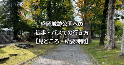 盛岡城跡公園 櫻山神社 バス 行き方 見どころ 所要時間