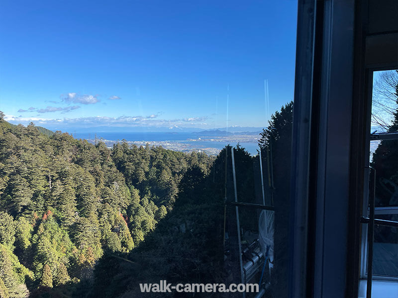 坂本ケーブルから見る琵琶湖の風景
