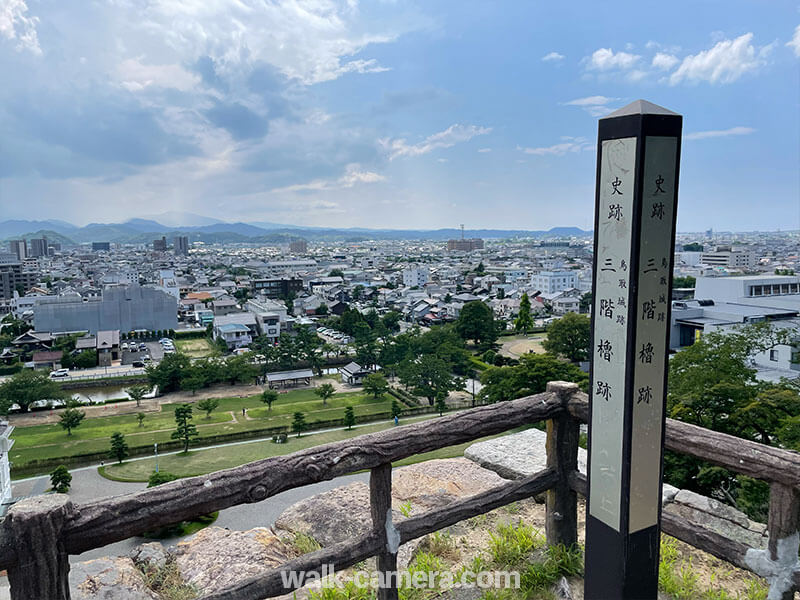 鳥取城から見る風景