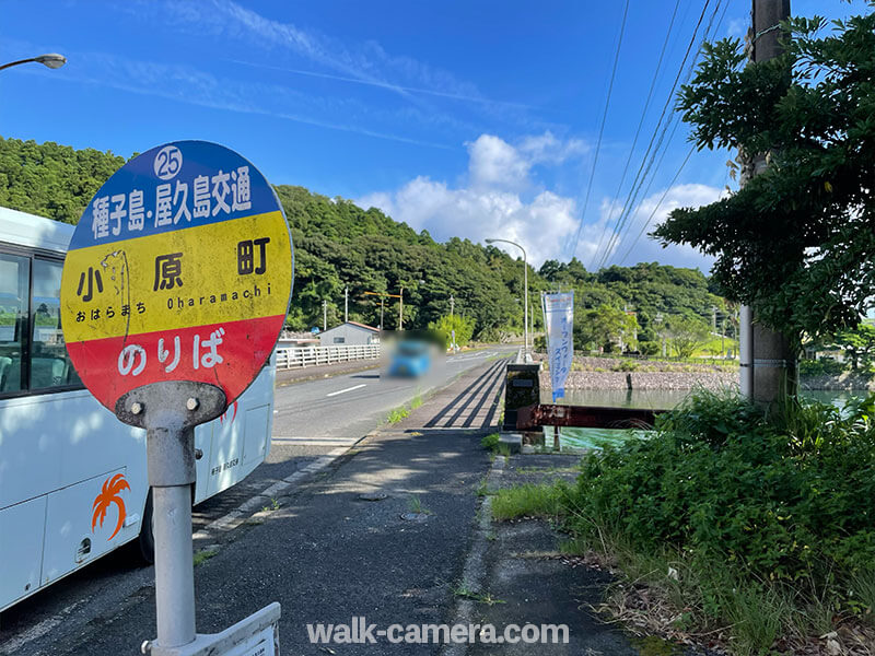 バス停　小原町　白谷雲水峡への乗り換え方法
