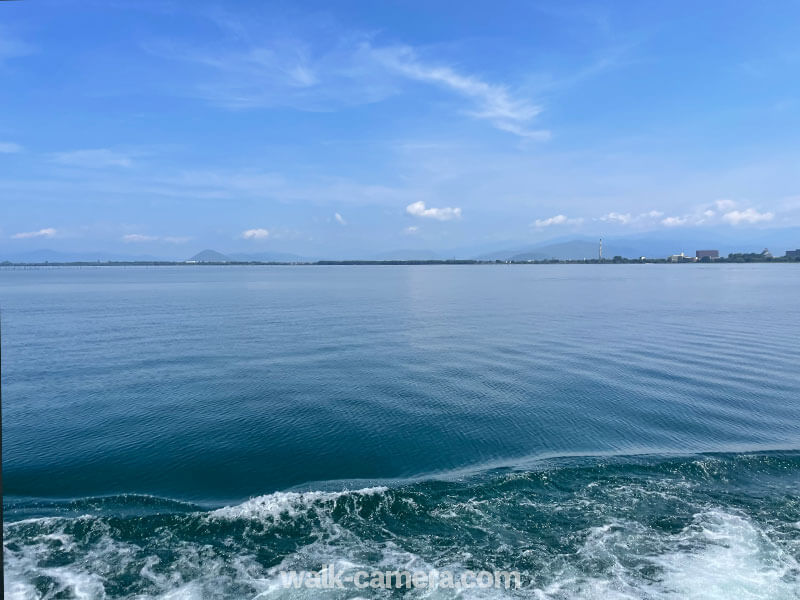 竹生島クルーズ　琵琶湖の景色