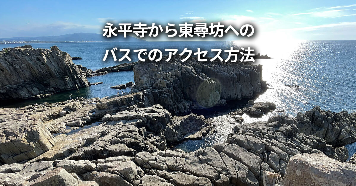 永平寺 東尋坊 バス 行き方 所要時間