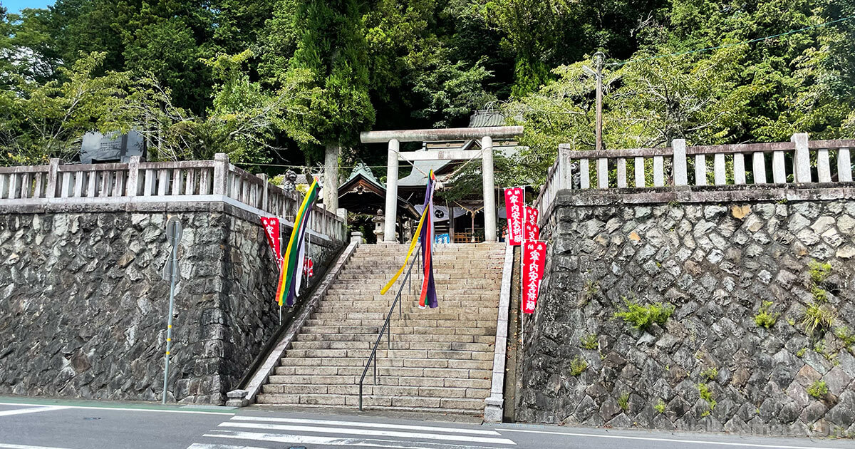 大子駅前から十二所神社への徒歩での行き方・所要時間