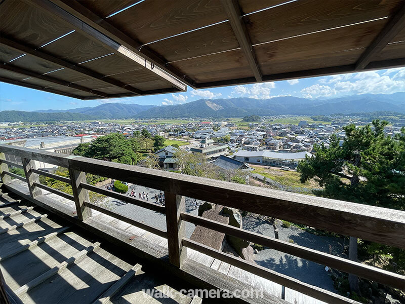 丸岡城 天守閣から見る景色