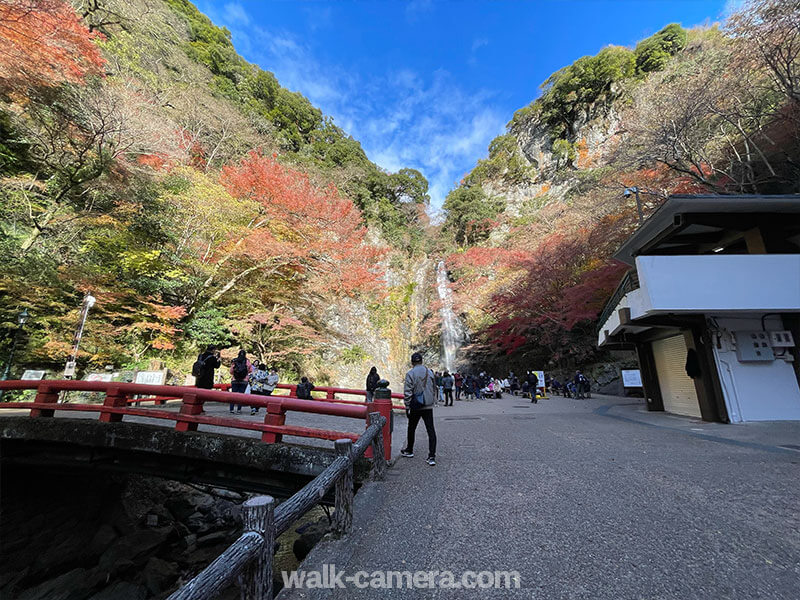 箕面の滝に到着