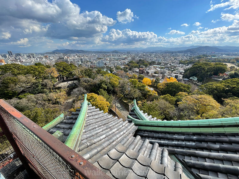 和歌山城 天守閣 展望台からの景色