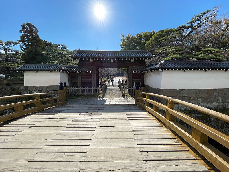 和歌山城 一の橋と大手門跡