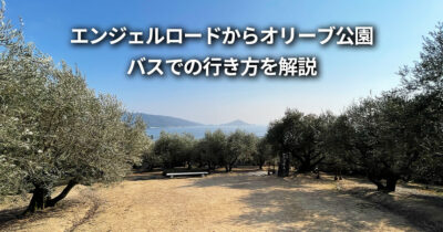 エンジェルロードからオリーブ公園 バス 行き方 最寄りのバス停