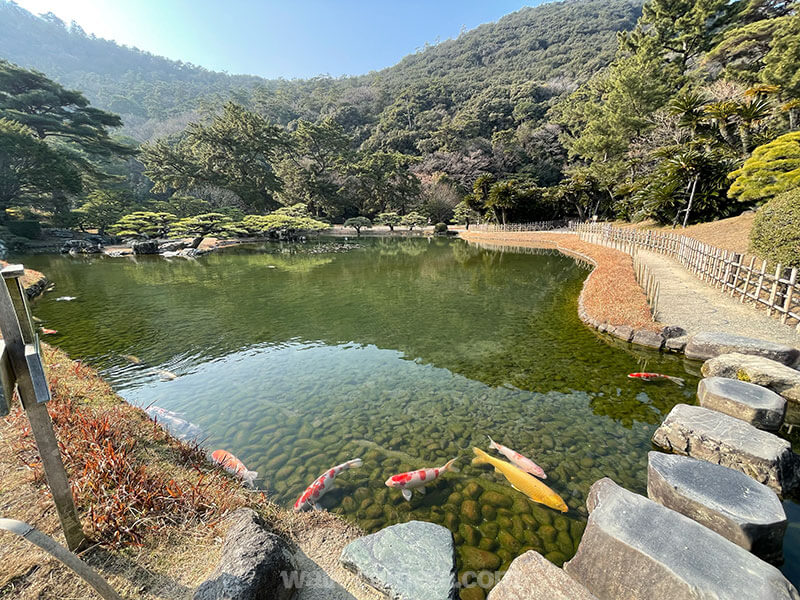 栗林公園 涵翠池