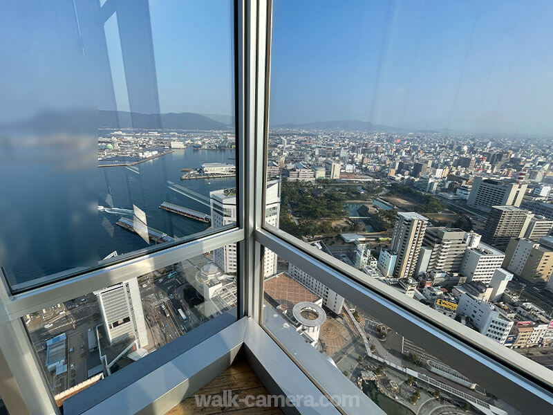 高松シンボルタワー 展望スペースからの景色