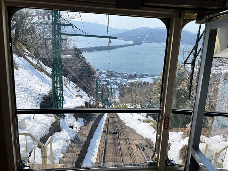 傘松公園 ケーブルカーからの景色