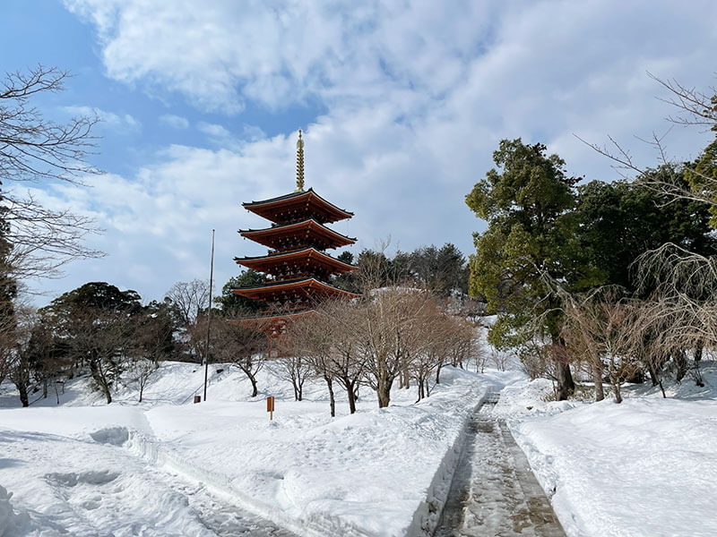 成相寺 雪景色 見どころ