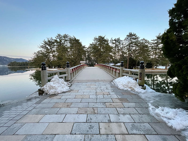 天橋立 小天橋（廻旋橋）