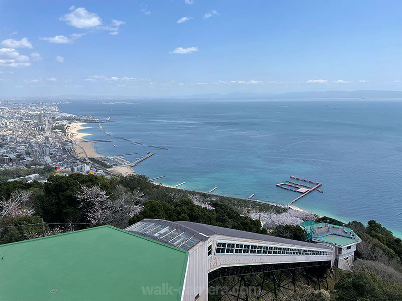 須磨浦山上遊園　須磨浦回転展望閣から見る絶景