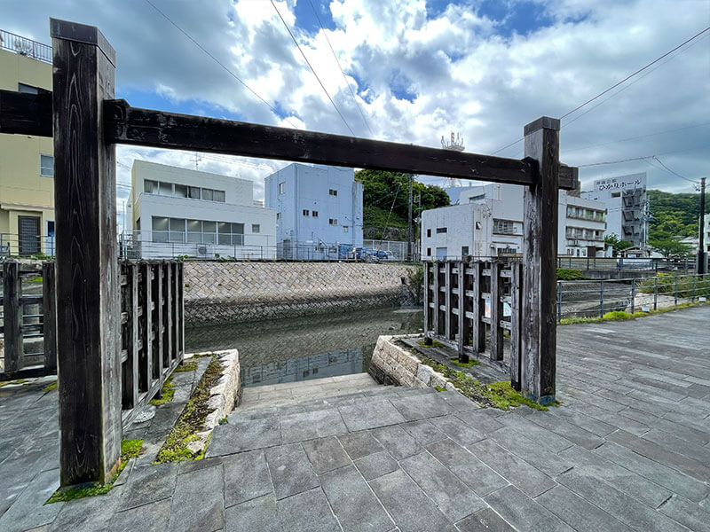 鳥羽城の唐人門跡