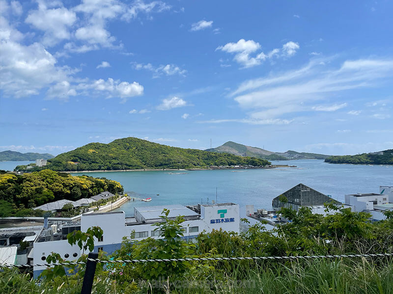 鳥羽城跡（城山公園）本丸跡から見る景色