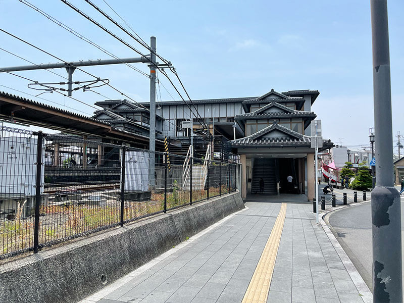 法隆寺駅に到着