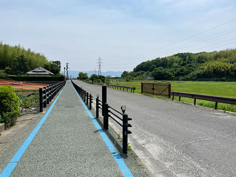 法輪寺から法起寺までの道のり