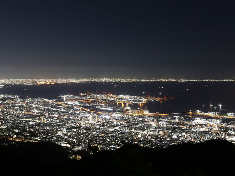 神戸 六甲山 摩耶山 掬星台 夜景