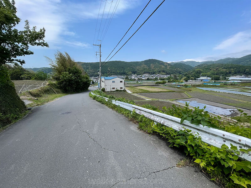 神峯山寺から大森橋に向かう道のり