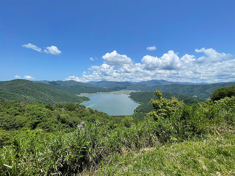 賤ヶ岳山頂展望台 余呉湖方面