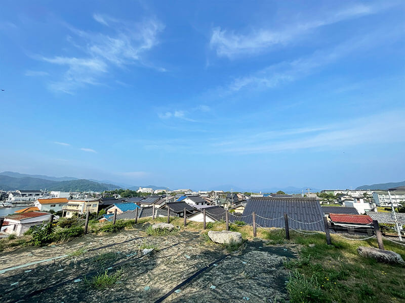 福井県 小浜城 天守閣跡から見る景色