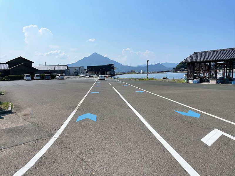 城山公園からレンタルサイクル（自転車）でUMIKARA Marketへ