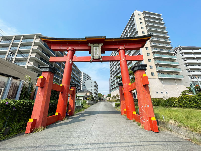 垂水 海神社の浜大鳥居